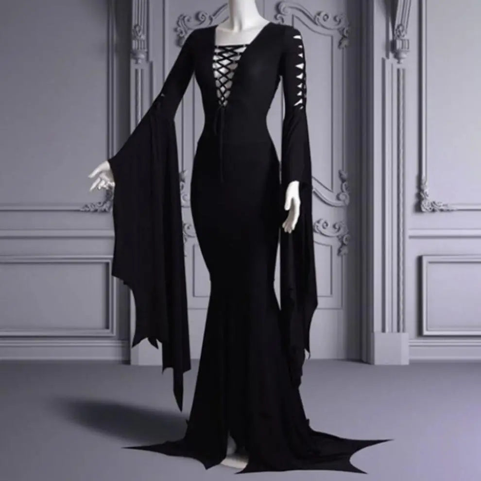 Morticia Costume - Style 3 Black