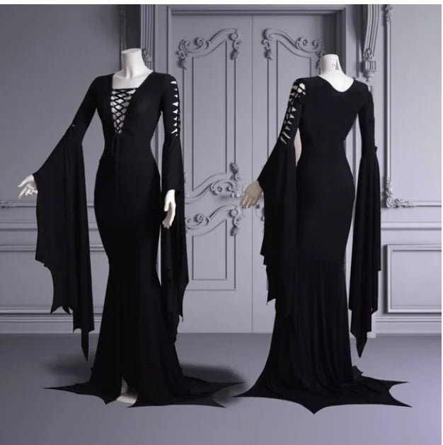 Morticia Costume - Style 3 Black